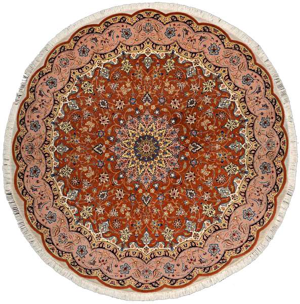 Okrągły dywan orientalny