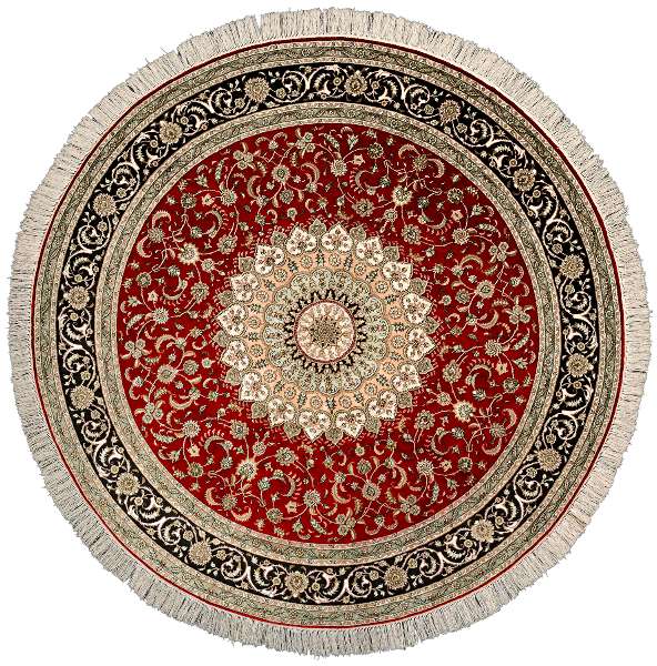 Okrągły dywan perski